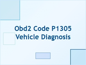 Misfire Cylinder 5 Detected Obd2 Code P1305 Diagnosis
